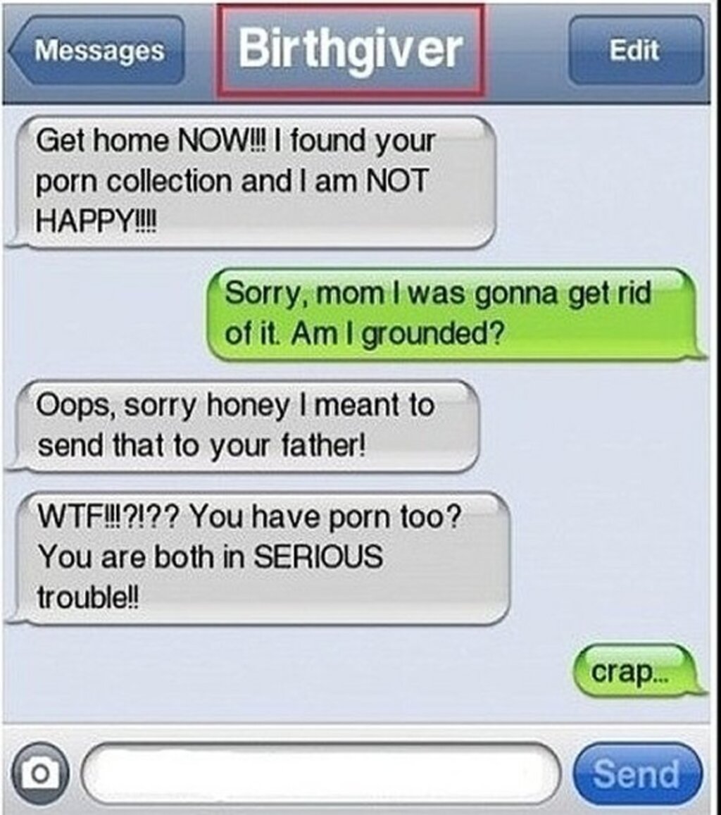 father and son text trouble